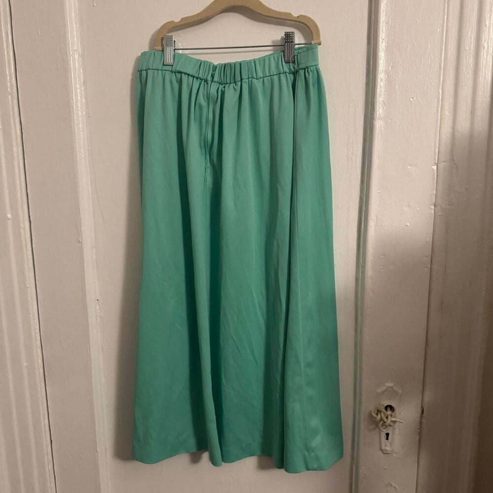 Vintage Icy Pastel Seafoam 70s Elevated Basic Minimalist‎ Aqua Mint Green Glam - Picture 8 of 8